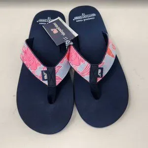 Men\'s 9 10 11 12 Vineyard Vines Kentucky Derby roses & posies flip flops sandals Men main image 3